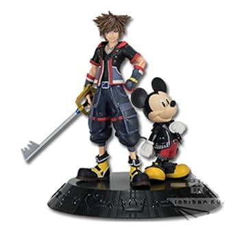 【中古】バンプレスト 一番くじ KINGDOM HEARTS A賞 ソラ＆ミッキースタチュー フィギュア