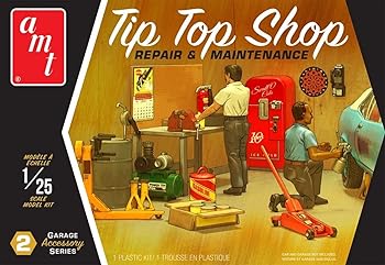 【中古】【39shop】AMT★125 カーモデル用 ガレージ アクセサリーセット2 プラモデル AMTPP016 未塗装(良い)|ドリエム店