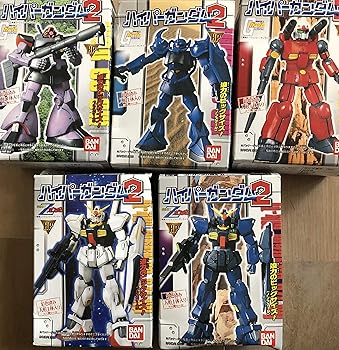 【中古】ハイパーガンダム 2 ドム グフ ガンキャノン ガンダムMK-2 エウーゴ仕様、ティターンズ仕様５種セット