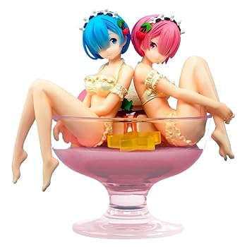 【中古】【39shop】バンプレスト★一番くじ Re:ゼロから始める異世界生活 あまい春がきた！どれから食べる？ A賞 レム＆ラムフィギュア プリン・ア・ラ・mode（良い）｜ドリエム店