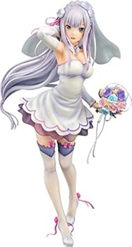 【中古】Re:ゼロから始める異世界生活 エミリア ウェディングVer. 17スケール ABS&PVC製 塗装済み完成品フィギュア