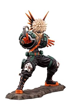【中古】【39shop】壽屋★ARTFX J 僕のヒーローアカデミア 爆豪勝己 18スケール PVC製 塗装済み完成品フィギュア PP790（非常に良い）｜ドリエム店