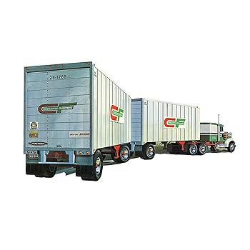 【中古】AMT 125 ダブルヘッダー・タンデム・バン・トレーラー プラモデル AMT1132