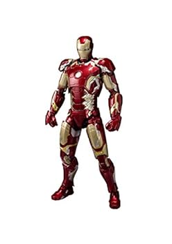 【中古】【39shop】S.H.フィギュアーツ★アイアンマン マーク43 約155mm ABS&PVC&ダイキャスト製 可動フィギュア(非常に良い)|ドリエム店