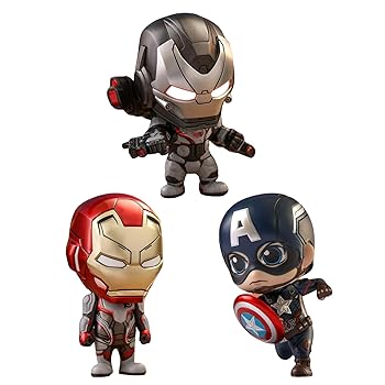 【中古】コスベイビー S キャプテン・アメリカ＆アイアンマン＆ウォーマシンチームスーツ版 3体セット