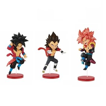 【中古】スーパードラゴンボールヒーローズ ワールドコレクタブルフィギュアvol.3 3種セット孫悟空・ベジータ・ゴジータ