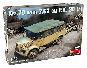 【中古】ミニアート 135 ドイツ Kfz.70&7.62cmF.K.39 r プラモデル MA35189