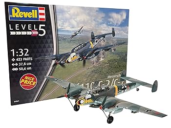 【中古】ドイツレベル 132 ドイツ空軍 メッサーシュミット Bf110 C-7 プラモデル 04961