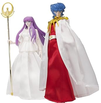 【中古】聖闘士聖衣神話 聖闘士星矢 真紅の少年伝説 太陽神アベル ＆ 女神アテナ 真紅の少年伝説メモリアルセット フィギュア2点