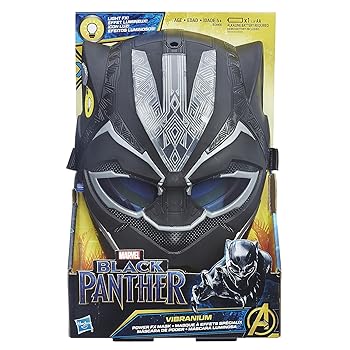 【中古】マーベル ブラック・パンサー ハズブロ デラックス ロールプレイ ヴィブラニウムパワー ブラックパンサー FX ヒーローマスク MARVEL COMICS BLA