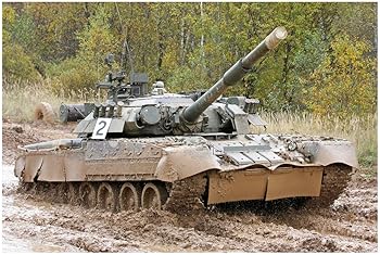 【中古】トランペッター 135 ロシア連邦軍 T-80U主力戦車 プラモデル 09525