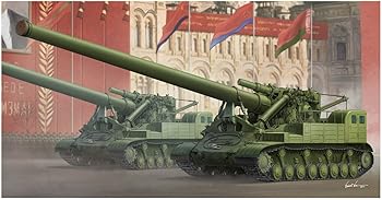 【中古】トランペッター 135 ソビエト軍 2A3 406mm自走砲 コンデンサトール プラモデル 09529