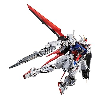 【中古】METAL BUILD 機動戦士ガンダムSEED エールストライクガンダム 約180mm ダイキャスト&ABS&PVC製 塗装済み可動フィギュア