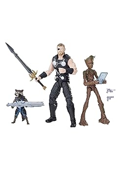 【中古】アベンジャーズ インフィニティ･ウォー マーベル・レジェンド 6インチ アクションフィギュア 3パックソー & ロケット & グルート 並行輸入品