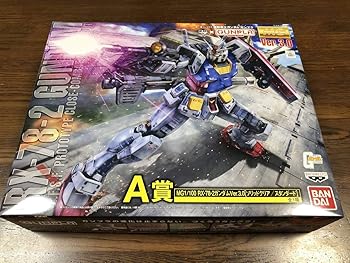 【中古】【39shop】バンプレスト★一番くじコラボ 機動戦士ガンダム ガンプラ A賞 MG1100 RX-78-2ガンダムVer.3.0ソリッドクリアスタンダード（良い）｜ドリエム店 14,233円