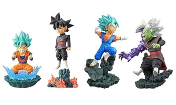 【中古】ドラゴンボール超 World Collectable Diorama vol.1 全4種セット超サイヤ人 孫悟空・ゴクウブラック・ベジット・合体ザマス