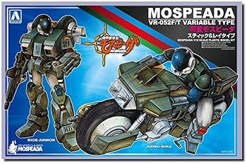 【中古】青島文化教材社 機甲創世記モスピーダ 可変モスピーダ スティック&レイ 112スケール プラモデル画像