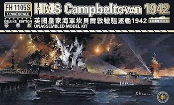 【中古】フライホークモデル 1700 イギリス海軍 HMS キャンベルタウン 1942 デラックス プラモデル FLYFH1105S