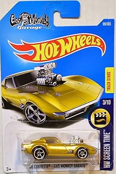 【中古】Hot Wheels Gas Monkey Garage \u002768 Corvette Hw Screen Time Series GMG ミニカー・トイカー-乗り物のおもちゃ-おもちゃ