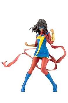 【中古】コトブキヤ MARVEL美少女 MARVEL UNIVERSE ミス・マーベルカマラ・カーン 17スケール PVC製 塗装済み完成品フィギュア