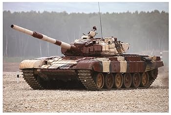 【中古】トランペッター 135 ロシア連邦軍 T-72B1主力戦車ERA プラモデル 09555