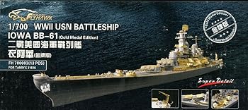 【中古】【39shop】フライホークモデル★1700 アメリカ軍戦艦アイオワBB-61用 エッチングパーツ プラモデル用パーツ FLYFH780003(良い)|ドリエム店