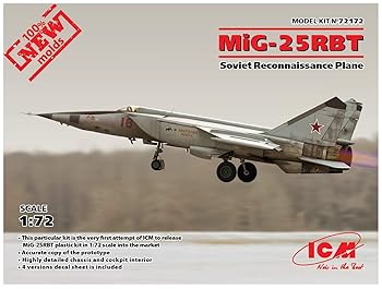 【中古】ICM 172 ソビエト連邦軍 ミグ MiG-25 RBT 戦闘機 プラモデル 72172