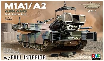 【中古】ライフィールド 135 アメリカ軍 M1A1A2 エイブラムス with フルインテリア 2in1 プラモデル RFM5007