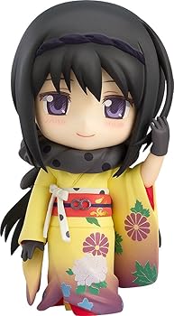 【中古】【39shop】ねんどろいど★劇場版 魔法少女まどか☆マギカ 暁美ほむら 晴着Ver. ノンスケール ABS&PVC製 塗装済み可動フィギュア（良い）｜ドリエム店