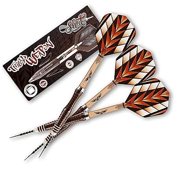 【中古】【39shop】Steel★Tip Dart by Shot Darts-Tribal Weapon Steel Tip Dart-Front Weighted 25gm-90% Tungsten Barrel（非常に良い）｜ドリエム店