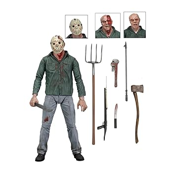 【中古】【39shop】ニーカ★NECA 13日の金曜日 縮尺 アルティメットパート3 ジェイソン アクションフィギュア 7インチ（非常に良い）｜ドリエム店