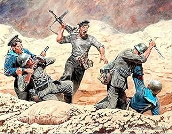 【中古】Soviet Marines and German Infantry. Eastern Front Battle 135 Master Box 35152.
