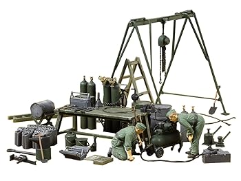 【中古】タミヤ 135 イタレリシリーズ No.23 ドイツ陸軍 野戦整備チーム 装備品セット プラモデル 37023