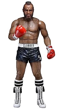 【中古】ネカ ロッキー 40周年記念 7インチ アクションフィギュア シリーズ1 クラバー・ラング ブラックトランクスver. NECA ROCKY 40TH ANNIVERSARY CL