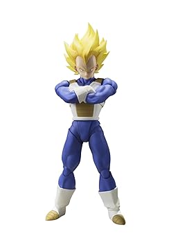 【中古】【39shop】S.H.フィギュアーツ★ドラゴンボールZ スーパーサイヤ人ベジータ 約135mm PVC&ABS製 塗装済み可動フィギュア 並行輸入品(良い)|ドリエム店