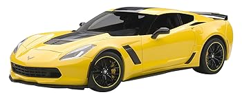 【中古】AUTOart 118 シボレー コルベット C7 Z06 C7.R エディション イエロー 完成品