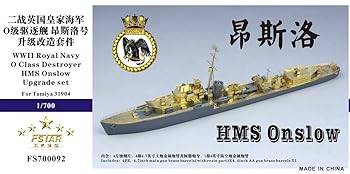 【中古】1700 英海軍駆逐艦 オンスロー用 アップグレードセット