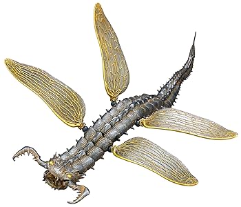 【中古】タケヤ式自在置物 蛇螻蛄 鉄錆地調 約405mm PVC&ABS製 塗装済み可動フィギュア KT-011