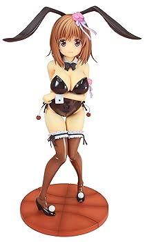 【中古】ロウきゅーぶ!SS 香椎愛莉 黒うさぎさんVer. 17スケール PVC製 塗装済み 完成品 フィギュア