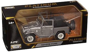【中古】トヨタToyota Motormax FJ40 Convertible 124 Scale Diecast Model Car Silver 79330 並行輸入品