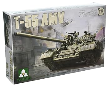 【中古】TAKOM 135 T-55 AMV ロシア中戦車 プラモデル TKO2042