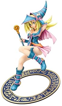 【中古】遊☆戯☆王デュエルモンスターズ ブラック マジシャン ガール 17スケール プラスチック製 塗装済み完成品フィギュア 再販分