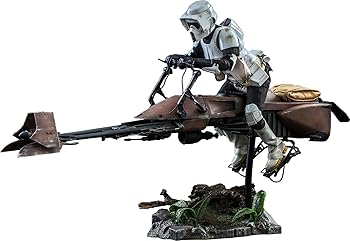 【中古】【39shop】ムービー・マスターピース★スター・ウォーズ エピソード6ジェダイの帰還 スカウト・トルーパー&スピーダー・バイク 16スケールフィギュア 白（良い）｜ドリエム店