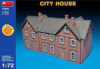 【中古】ミニアート 172 都市の建物 マルチカラーキット4色 プラモデル
