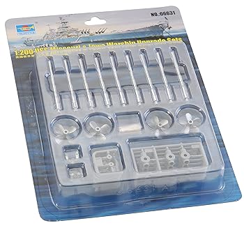 【中古】トランペッター 1200 BB-63 ミズーリ用アップグレードパーツ