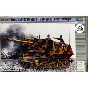 【中古】German 39H タンク w-105mm LeFH18 Gun w-Added Superstructure モデル キット 135 トランペッター