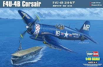 【中古】ホビーボス 148 エアクラフト シリーズ F4U-4Bコルセア プラモデル