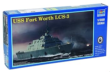 【中古】トランペッター 1350 アメリカ海軍 LCS-3 フォート・ワース プラモデル