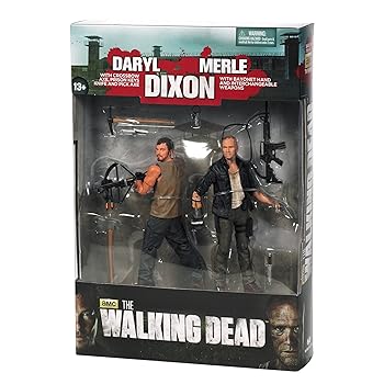 【中古】【39shop】ザ・ウォーキング・デッド★アクションフィギュア TVシリーズ: メルル・ディクソン&ダリル・ディクソン 2PK(良い)|ドリエム店