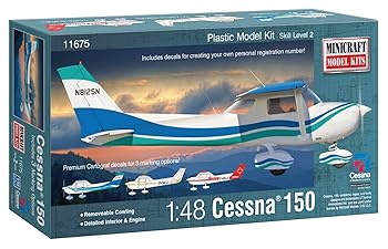 【中古】プラッツ 148 セスナ150 アメリカ&カナダマーキング付 プラモデル